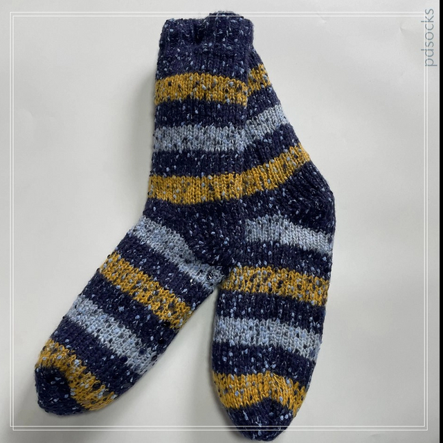 Wholesale colored dot yarn Knitted Slipper Home Socks Cosy Double Layer Thick Warm Sock stripe 