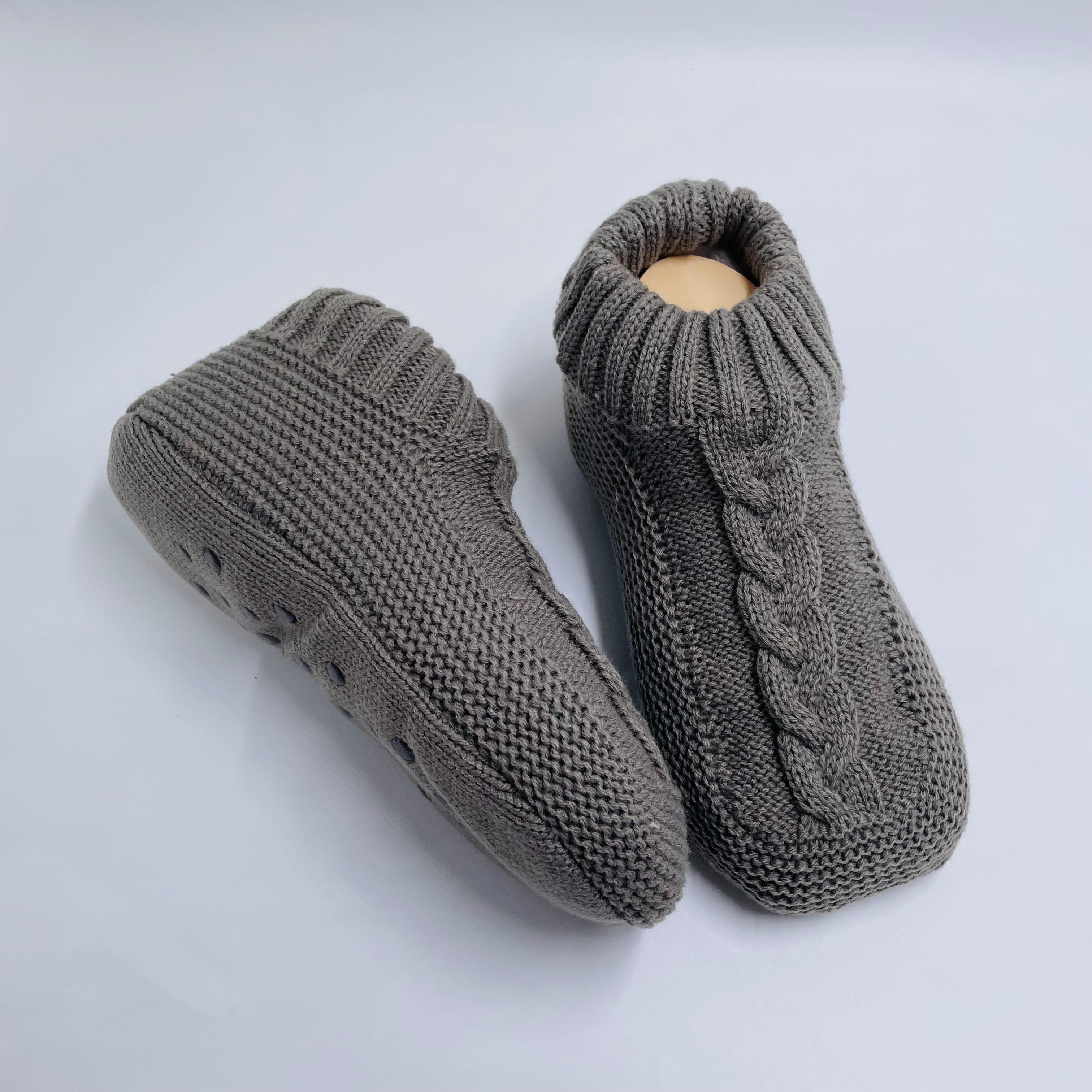 Wholesale home shoes Customized Slipper Sock Thermal Non-slip Floor Socks Knitted Shoes Hot Sale 