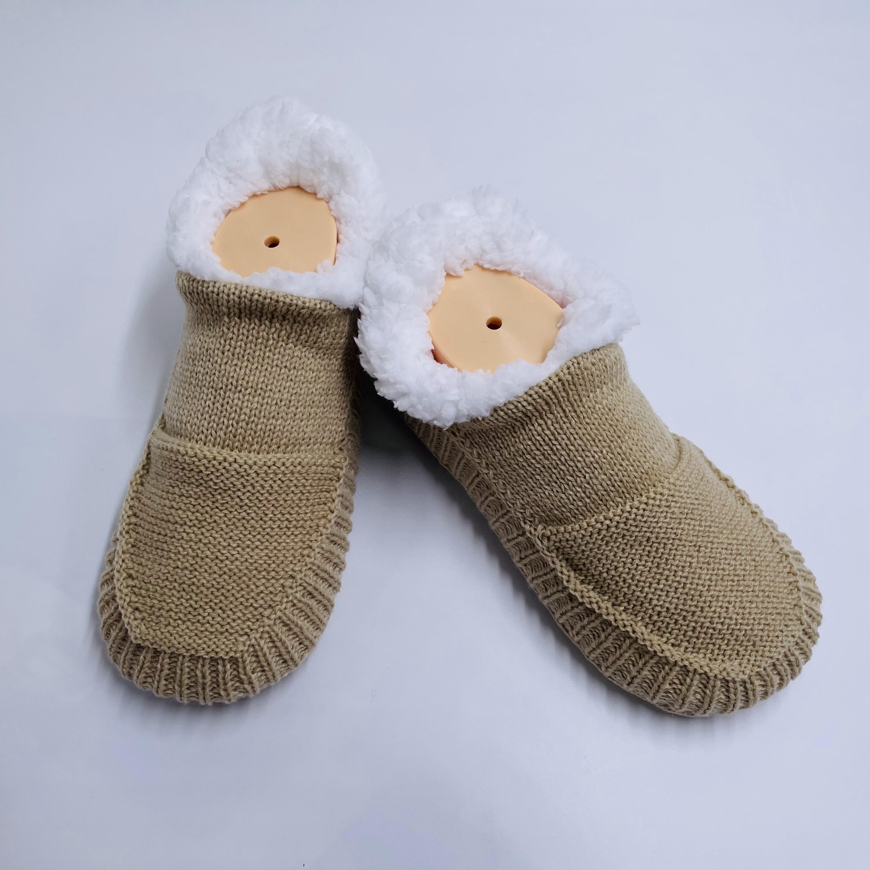 Customized Slipper Sock Thermal Non-slip Floor Socks Knitted Shoes Hot Sale 
