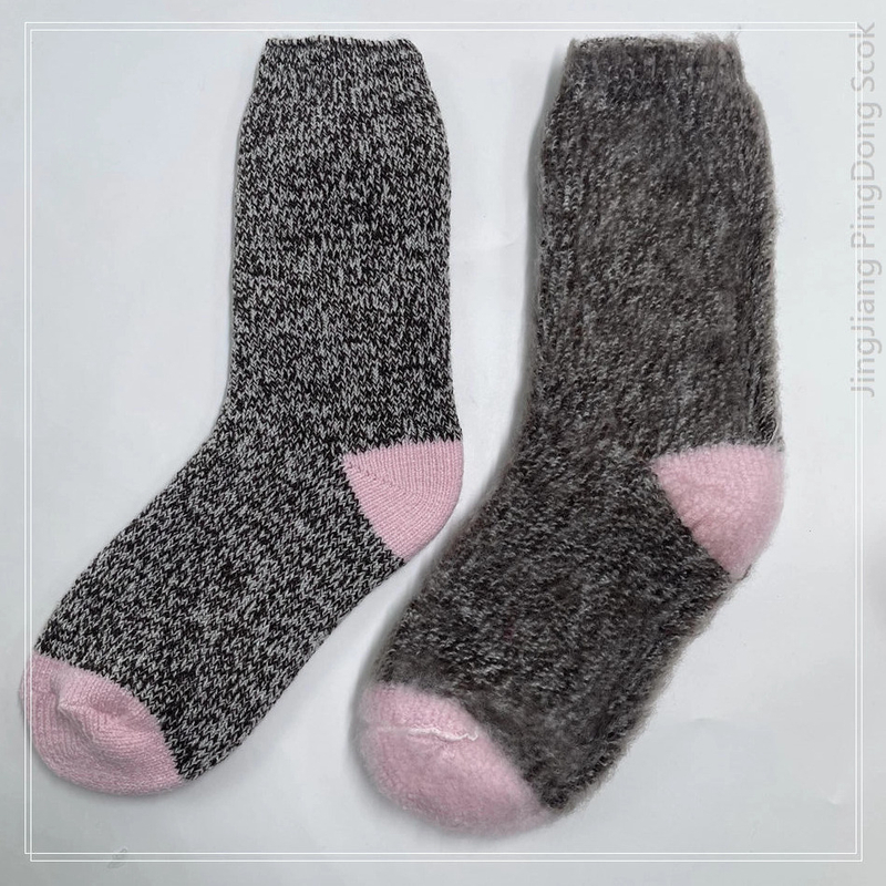 Wholesale fleece - lined socks warm and comfortable cosy sock fancy yarn knitted socks pile-lined sock