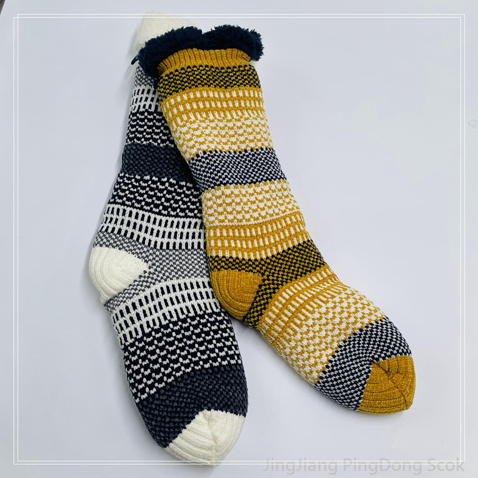Wholesale chenille Cotton fleece non - slip floor socks home sock cotton fleece socks stockings 