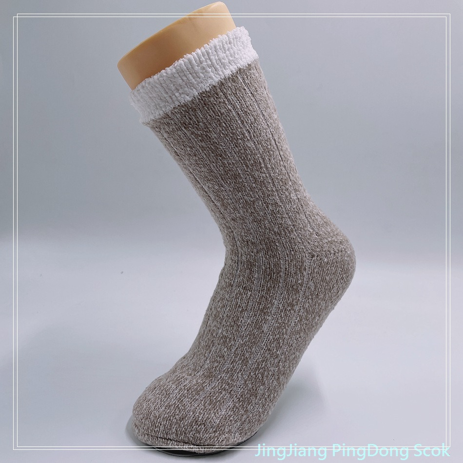 Wholesale hot sale super soft polyester double layer cosy sock thermal socks women socks 