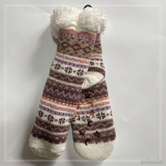 Wholesale Sherpa Socks thick fleece cosy home socks Cosy Double Layer Floor Socks Home Socks Hot sale