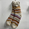 Wholesale fleece slipper socks knitted home socks snowman Cosy Double Layer Floor Socks