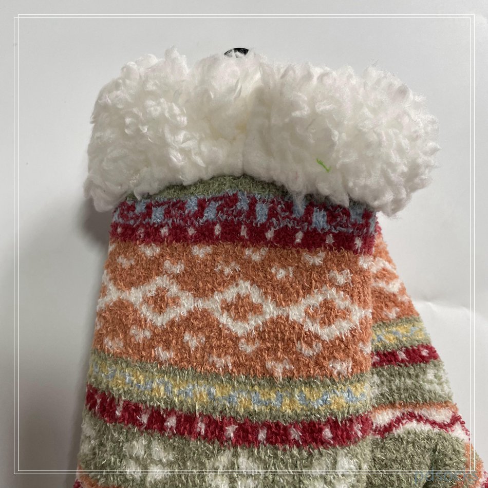 Wholesale thick winter home socks cosy knitted home socks snowman Cosy Double Layer Floor Socks Hot sale 