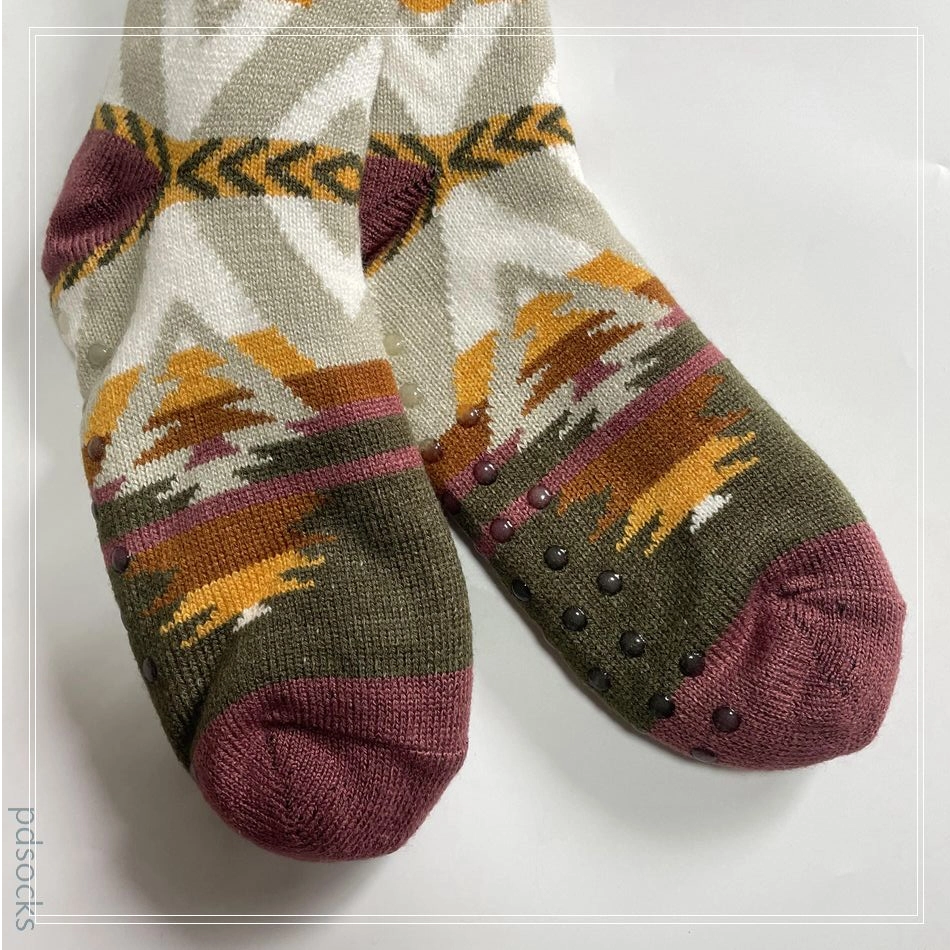 Wholesale Sherpa Socks Lurex Yarn Cosy Double Layer Floor Socks Home Socks Hot sale
