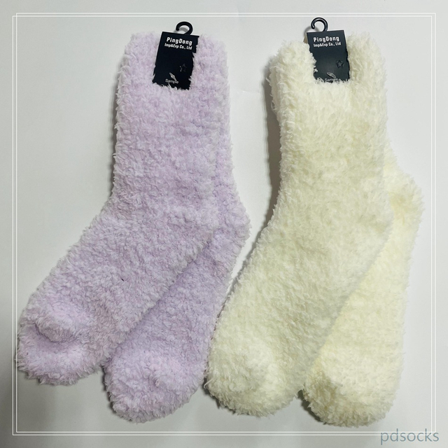 Custom super soft and thick home socks women socks fleece cosy socks 