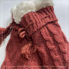 HOT sale cable Knitted Slipper Home Socks Cosy Double Layer Thick Warm Sock cosy sock 