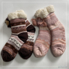 Wholesale hot sale knitted Sherpa sock kids home sock sleep knitted warm sock non-slipper floor socks