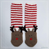 Wholesale super soft microfiber yarn Cosy Socks Home Socks fuzzy sock cozy sleep socks 3D ears deer cartoon sock 