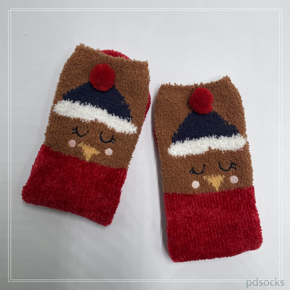 Wholesale super soft microfiber yarn and chenille Cosy Socks Home Socks fuzzy sock cozy sleep socks