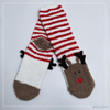 Wholesale super soft microfiber yarn Cosy Socks Home Socks fuzzy sock cozy sleep socks 3D ears deer cartoon sock 
