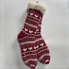Wholesale chenille yarn socks knitted home socks snowman Cosy Double Layer Floor Socks