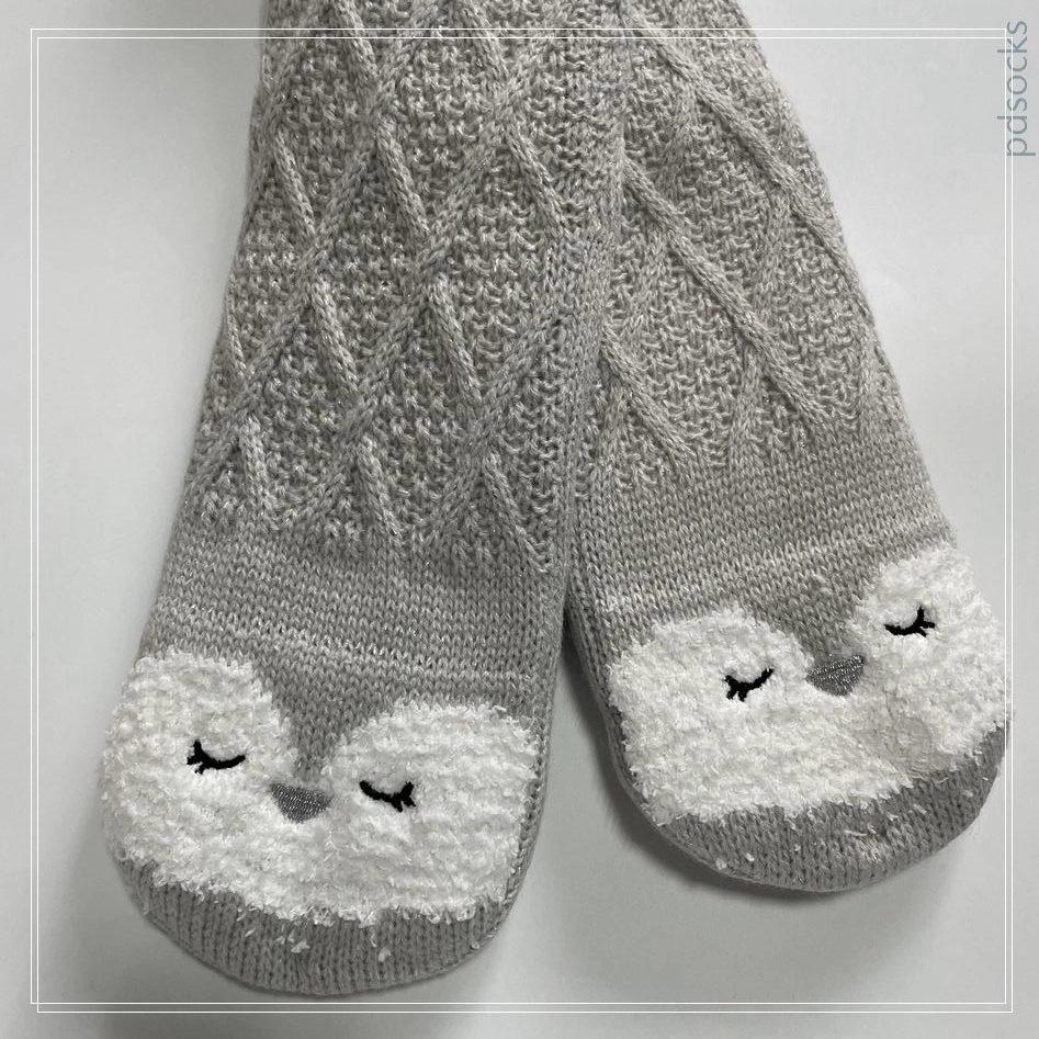 Wholesale lurex yarn knitted home socks Cosy Double Layer Floor Socks slipper sock 