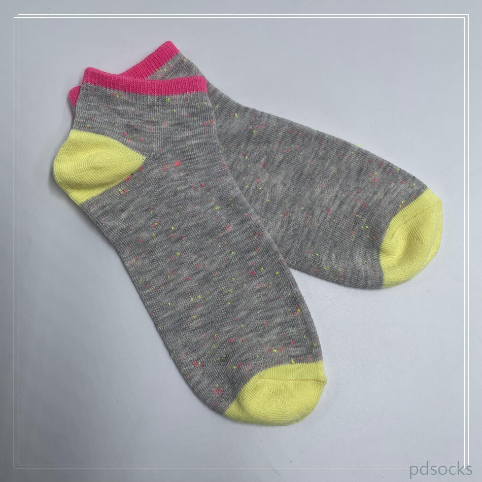 Wholesael girls ankle sport cotton socks fanshion color dots yarn cotton socks 