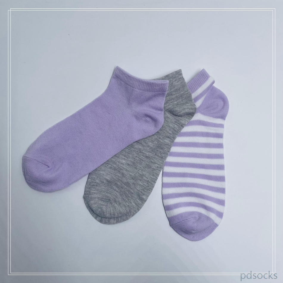 Wholesael Girls stripe Ankle Socks Ankle Sock Sport Cotton Socks 3PK 