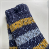 Wholesale colored dot yarn Knitted Slipper Home Socks Cosy Double Layer Thick Warm Sock stripe 