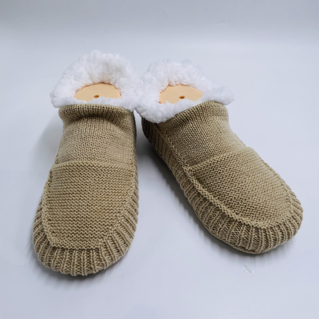 Customized Slipper Sock Thermal Non-slip Floor Socks Knitted Shoes Hot Sale 