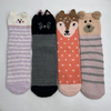 Wholesale cartoon microfiber cosy sock home sock non-slip indoor sock 3D Ear Series