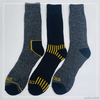 Cutomized hot sale Mens recycled cotton socks work sock 3PK 
