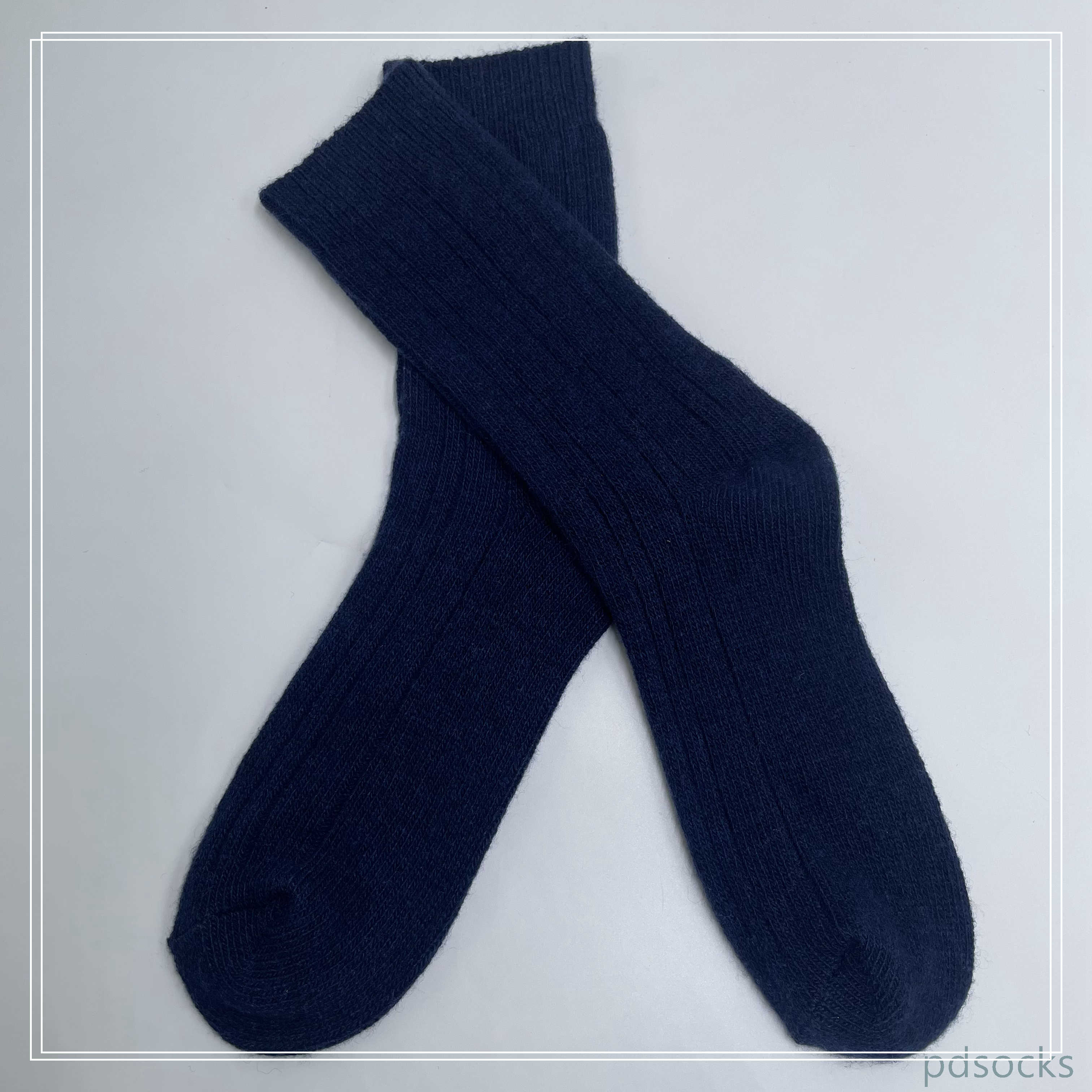 Customized women's knee socks crafted from a blend of wool and cashmere