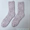 Wholesale popcorn and long feather yarn knitted cosy socks thermal thick home socks floor cosy sock 
