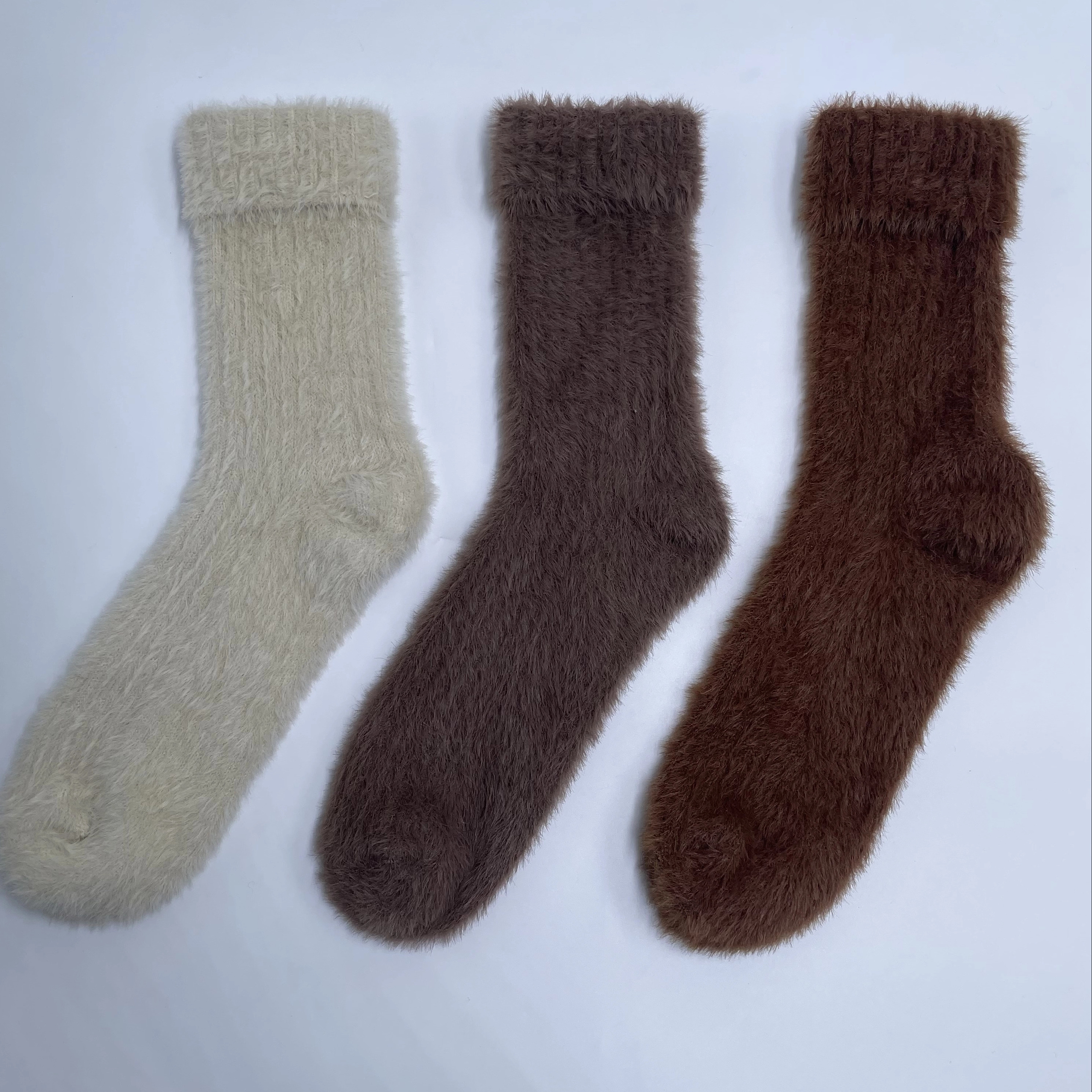 Wholesale Hot Sale Fuzzy Cosy Socks Warmer Knitted Home Sock 