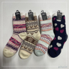 Custom and sell double knit thick socks home double layer indoor socks women socks 