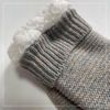 Wholesale color gray yarn cosy Knitted Slipper Home Socks Cosy Double Layer Thick Warm Sock cosy sock 