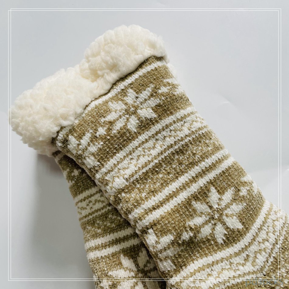 Wholesale chenille knitted Sherpa sock women home sock sleep knitted warm sock non-slipper floor socks
