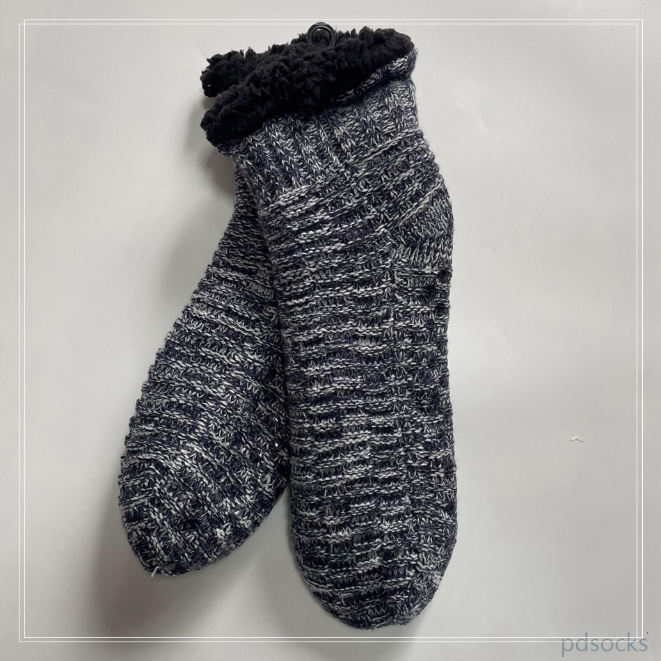 HOT sale short Knitted Slipper Home Socks Cosy Double Layer Thick Warm Sock cosy sock 