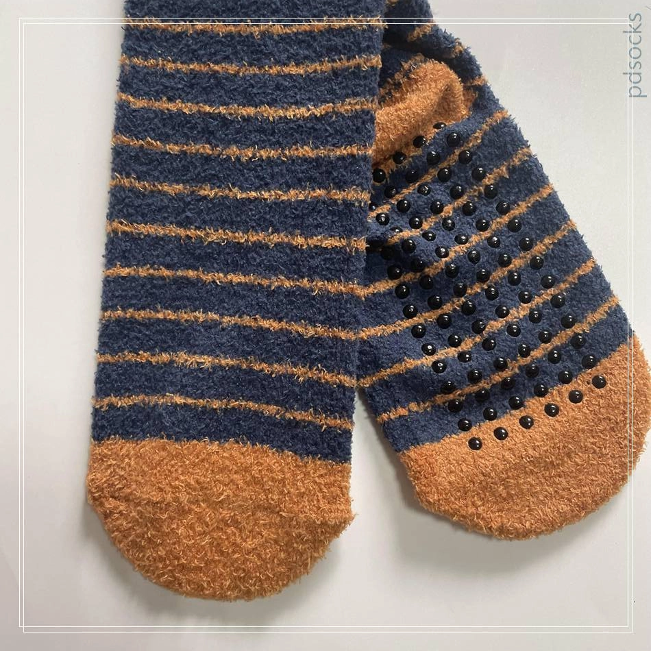 Wholesale kids non-slip cosy socks home sock cosy sock stripe cartoon cute child cosy socks 