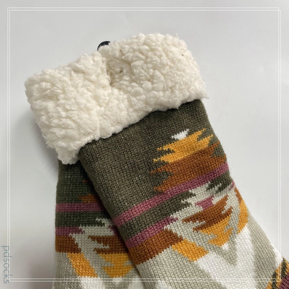 Wholesale Sherpa Socks Lurex Yarn Cosy Double Layer Floor Socks Home Socks Hot sale