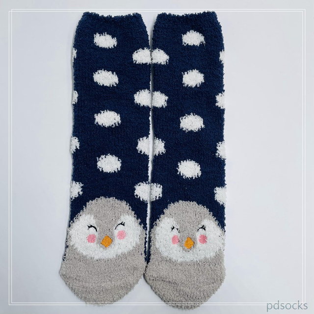 Wholesale super soft microfiber yarn Cosy Socks Home Socks fuzzy sock cozy sleep socks 