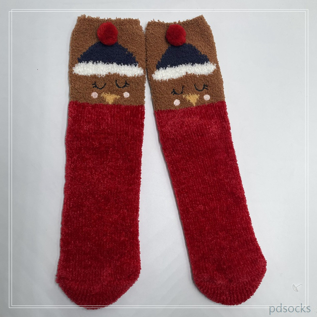 Wholesale super soft microfiber yarn and chenille Cosy Socks Home Socks fuzzy sock cozy sleep socks