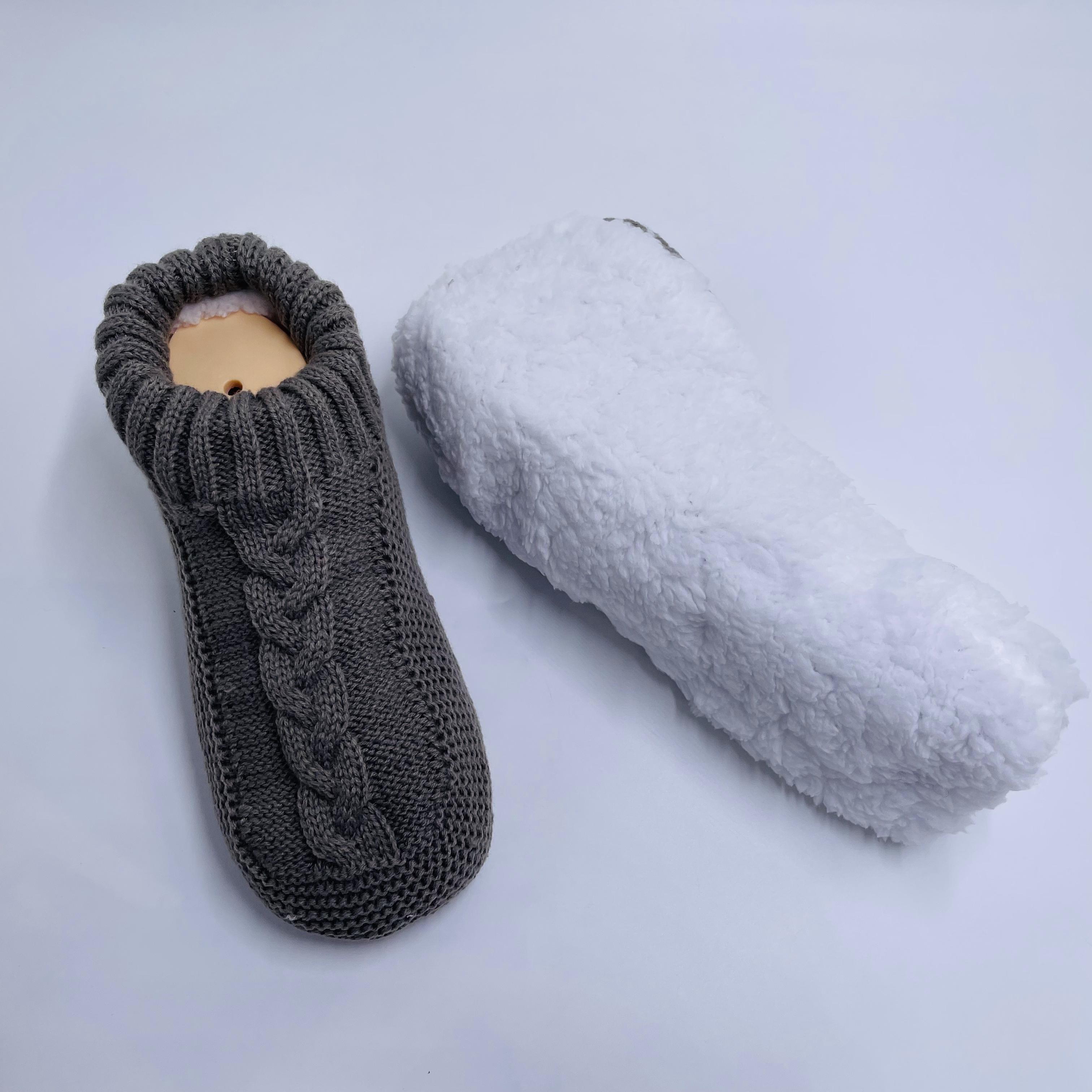 Wholesale home shoes Customized Slipper Sock Thermal Non-slip Floor Socks Knitted Shoes Hot Sale 