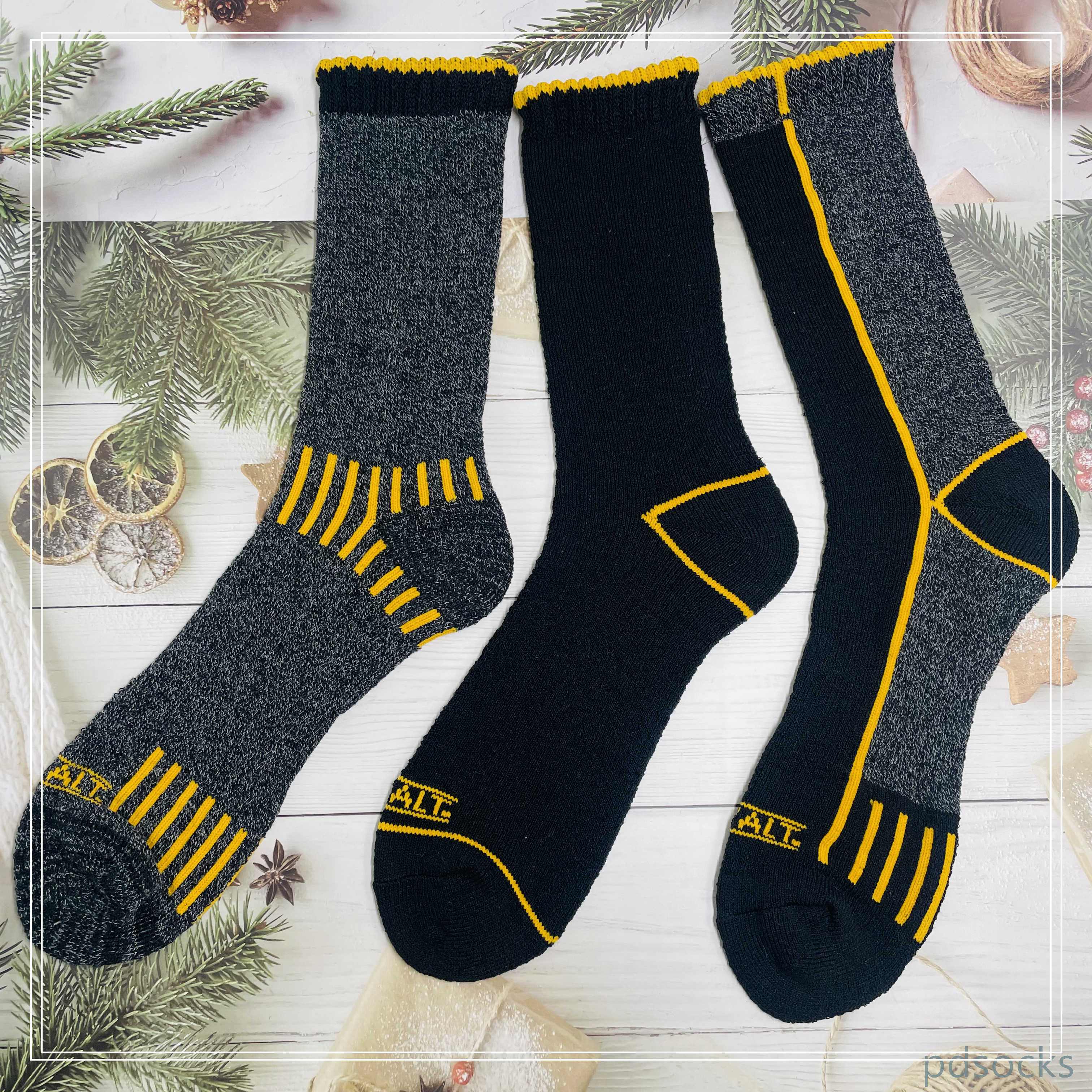 Cutomized Mens recycled cotton socks work sock 