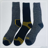 Cutomized hot sale Mens recycled cotton socks work sock 3PK 