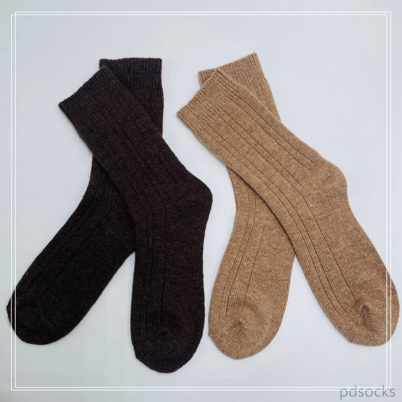 Customized women's knee socks crafted from a blend of wool and cashmere