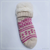 Wholesale snow cotton lining series sherpa thick cotton lining slipper socks