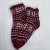 Wholesale double layer cotton fleece Sherpa socks adult indoor sock knitted thermal sock 