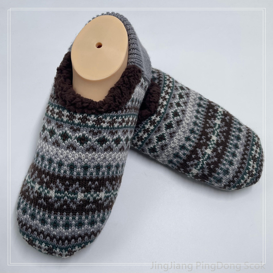 Wholesale Cotton fleece non - slip floor socks home sock winter indoor socks 