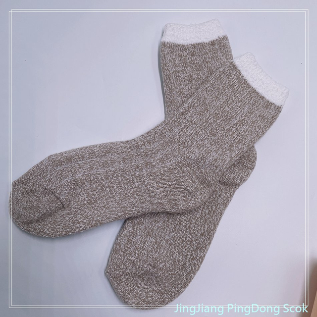 Wholesale hot sale super soft polyester double layer cosy sock thermal socks women socks 