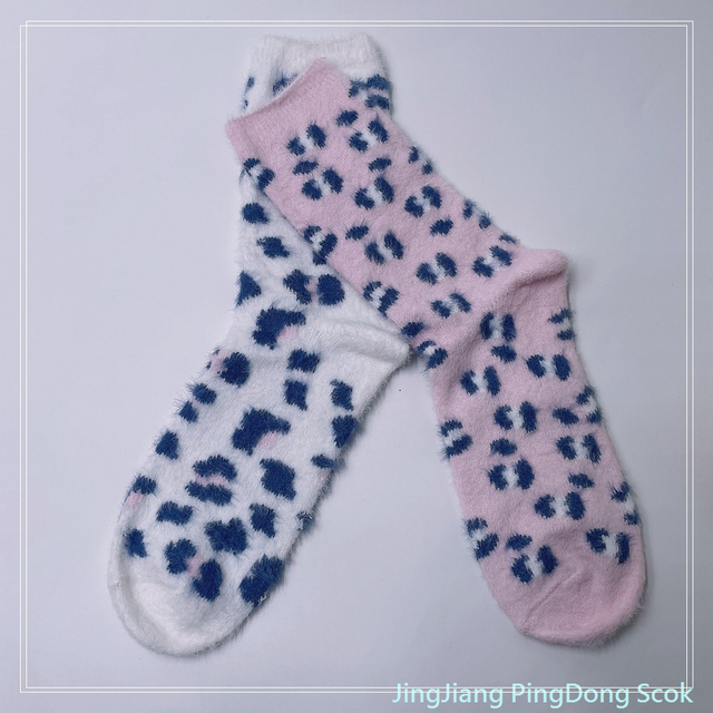 Wholesale fleece cosy sock knitted cosy socks fashion warm women sock 