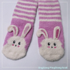Wholesale hot sale mircrofiber cosy sock rabbit design home sock cute women kids socks 