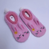 Wholesale home shoes Slipper Sock feather yarn Non-slip Floor Socks Knitted Shoes