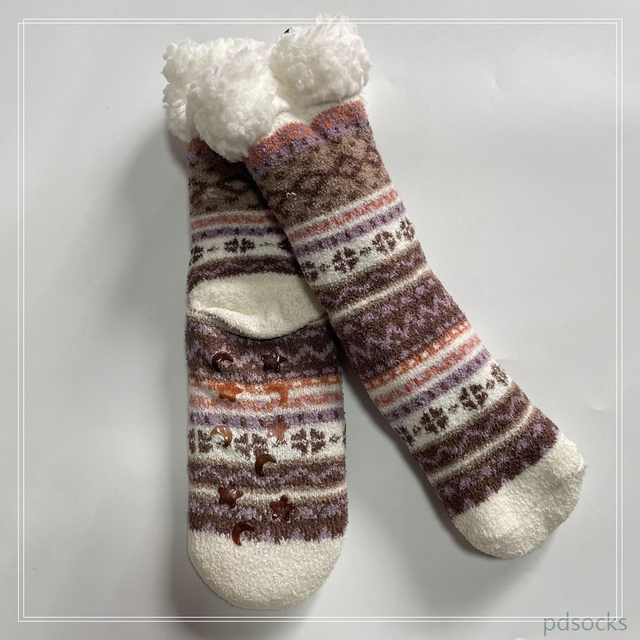 Wholesale Sherpa Socks thick fleece cosy home socks Cosy Double Layer Floor Socks Home Socks Hot sale