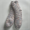 Wholesale long feather yarn and popcorn cosy Knitted Slipper Home Socks Cosy Double Layer Thick Warm Sock cosy sock 