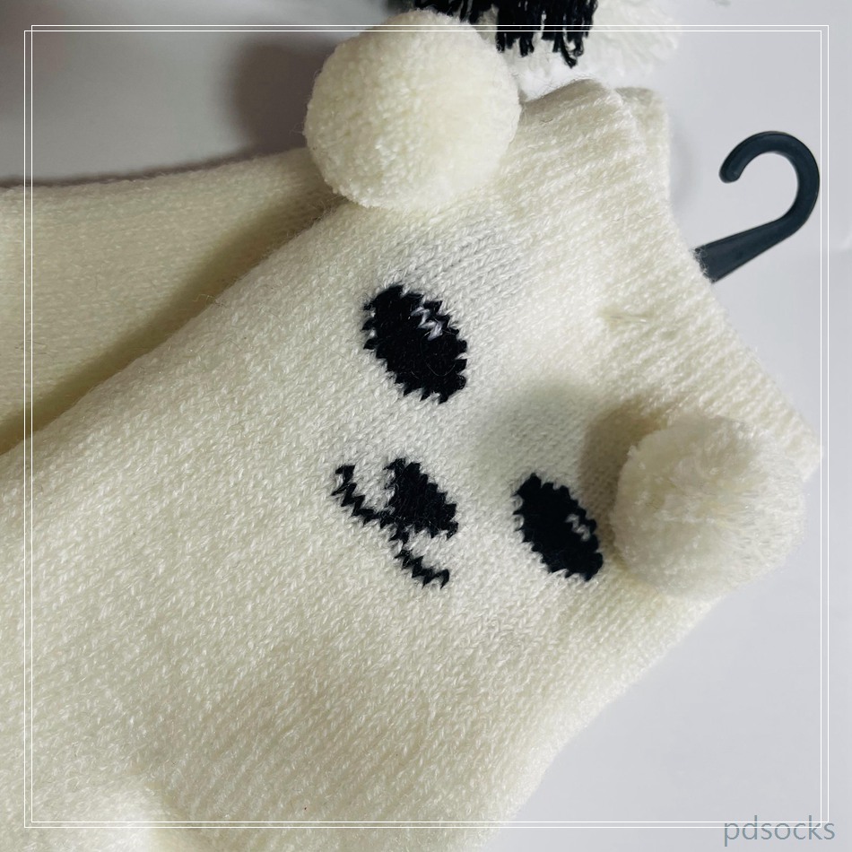 Wholesale double layer kids home socks knitted socks