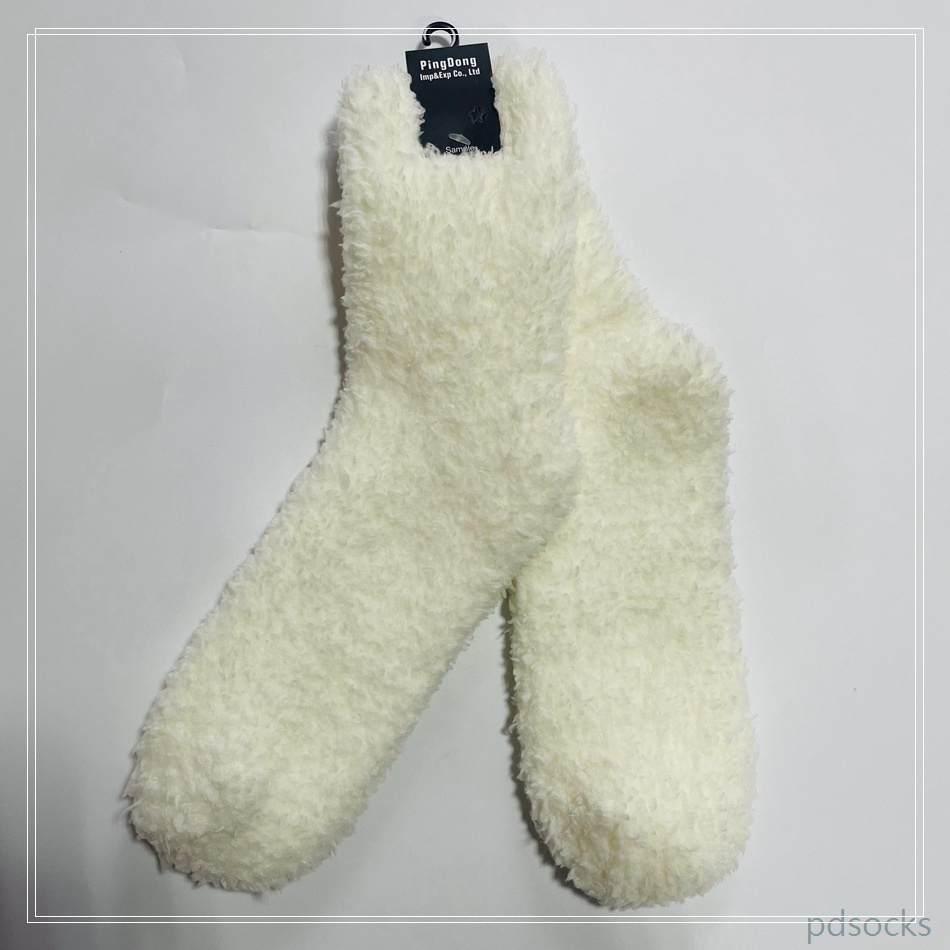 Custom super soft and thick home socks women socks fleece cosy socks 